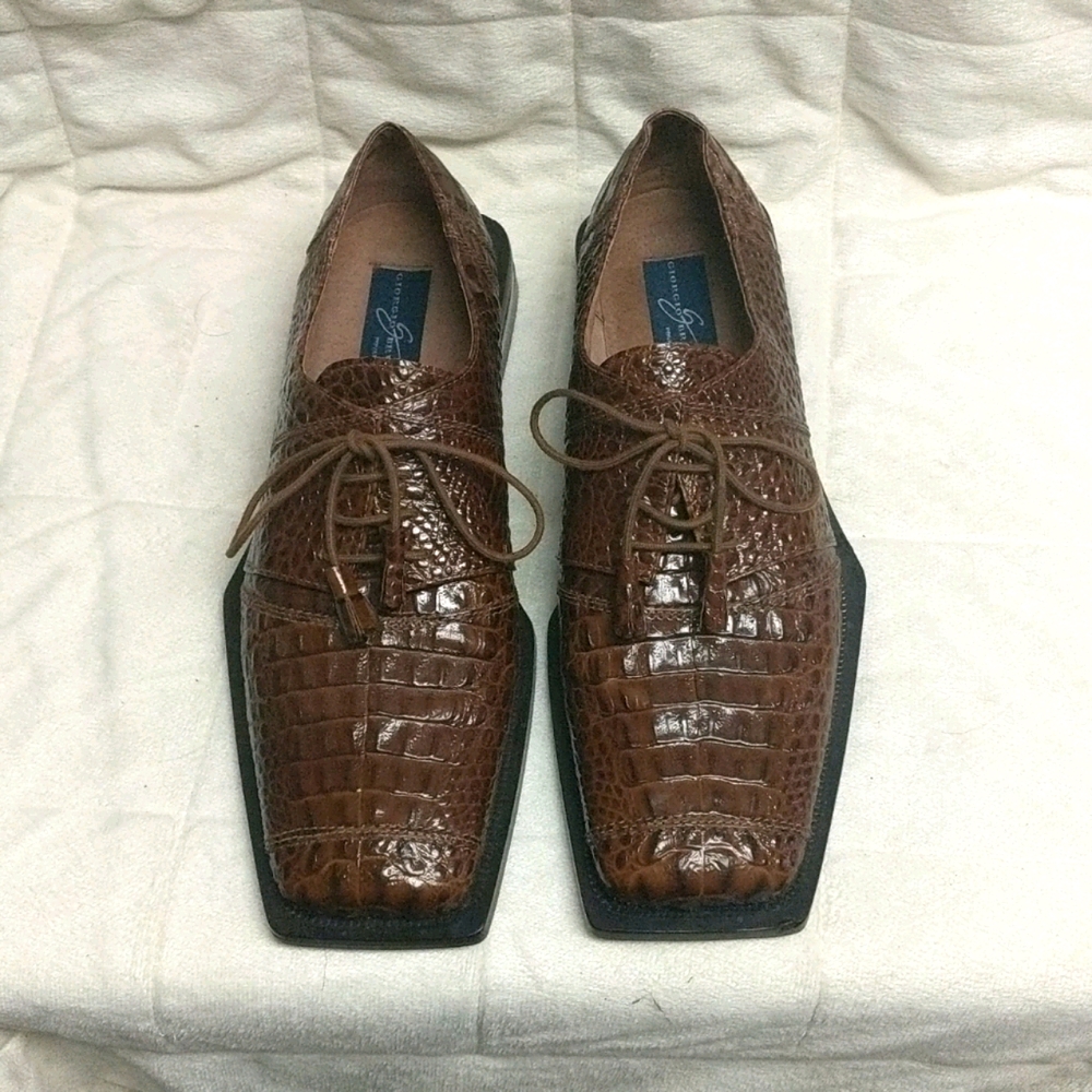 GIORGIO BRUTINI SZ 10.5 M. ALL LEATHER